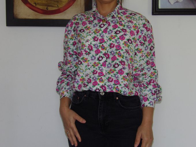 chemise fleurie des années 90's