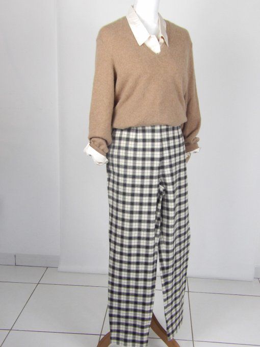 Pantalon a carreaux vintage 