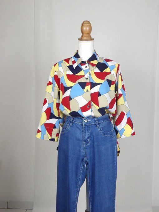 Chemisier vintage années 80's 