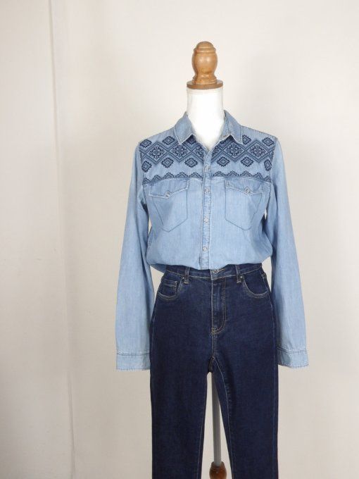 Chemise en jean vintage 