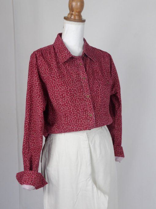 chemise côtelé vintage années 80's