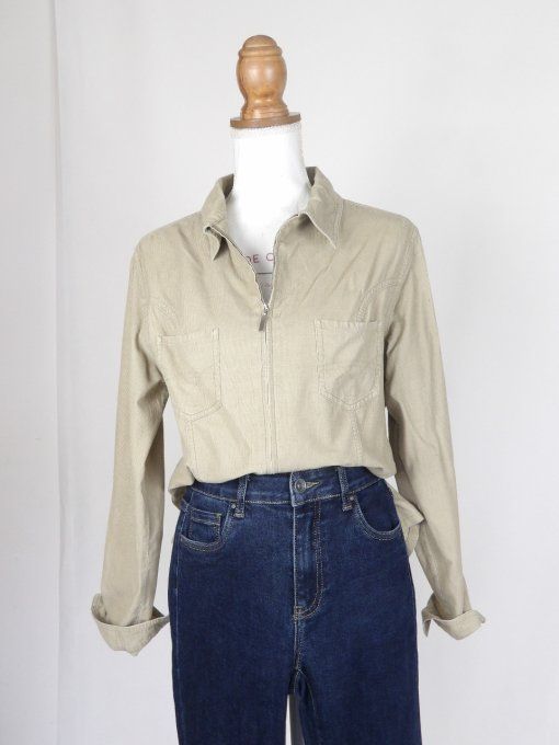 chemise côtelé vintage années 80's