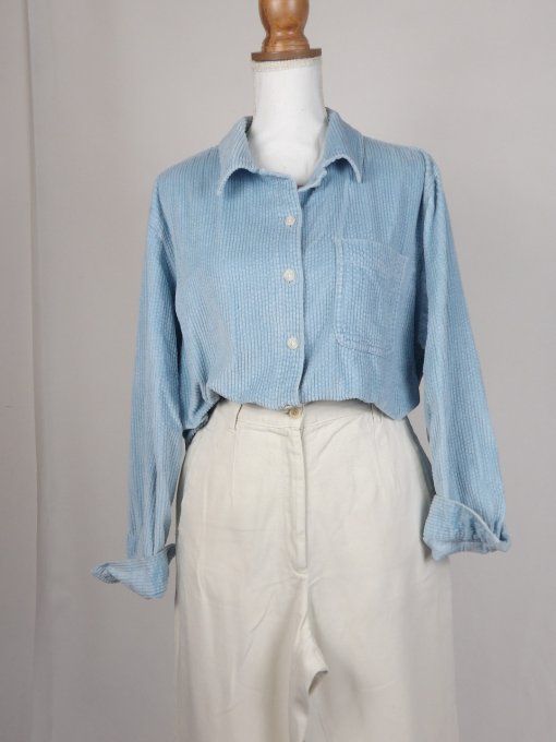 chemise côtelé vintage années 80's