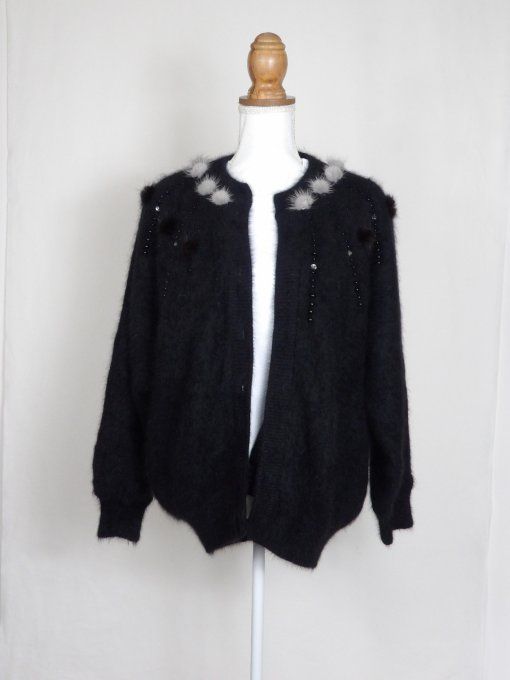 Cardigan angora des années 90's 