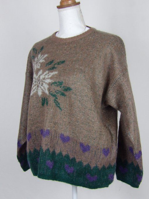 pullover en mohair années 90's 