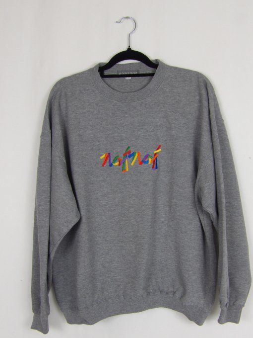 Pullover gris NafNaf années 90's 