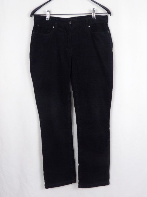 pantalon noire vintage en cotton 