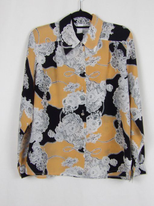 Chemise a motifs fleuries 