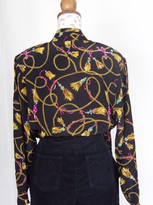 chemise en soie des annees 70's
