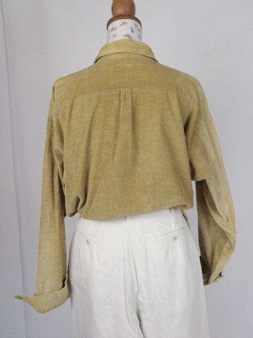 chemise côtelé vintage années 80's
