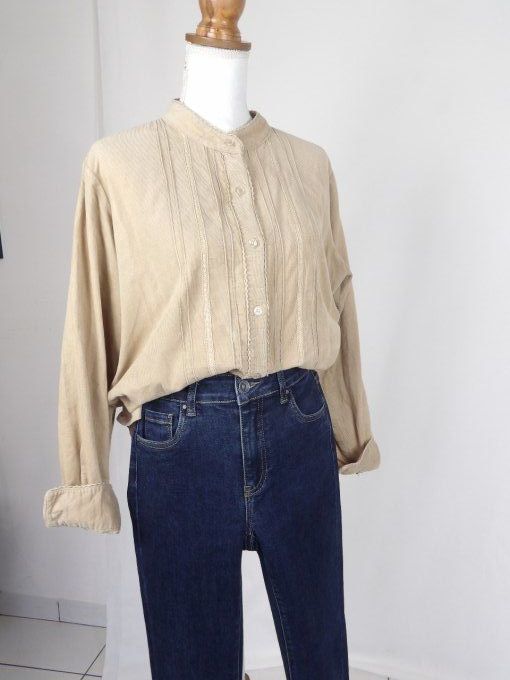 chemise côtelé vintage années 80's
