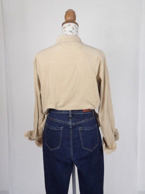 chemise côtelé vintage années 80's