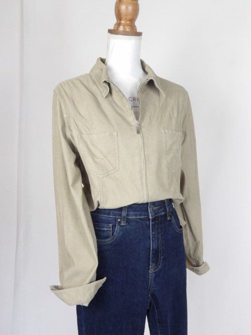 chemise côtelé vintage années 80's