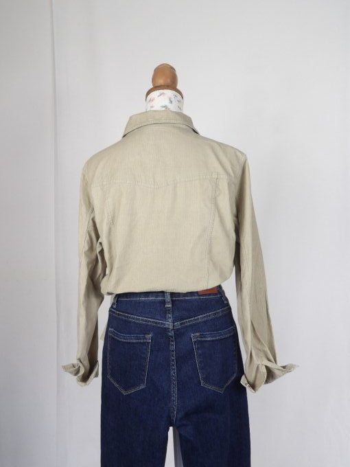 chemise côtelé vintage années 80's