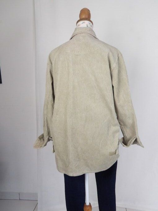 chemise côtelé vintage années 80's