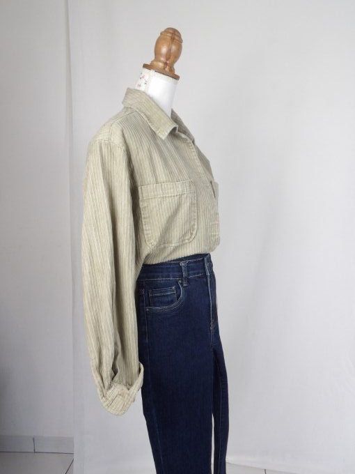 chemise côtelé vintage années 80's