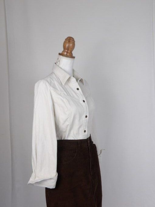 chemise côtelé vintage années 80's