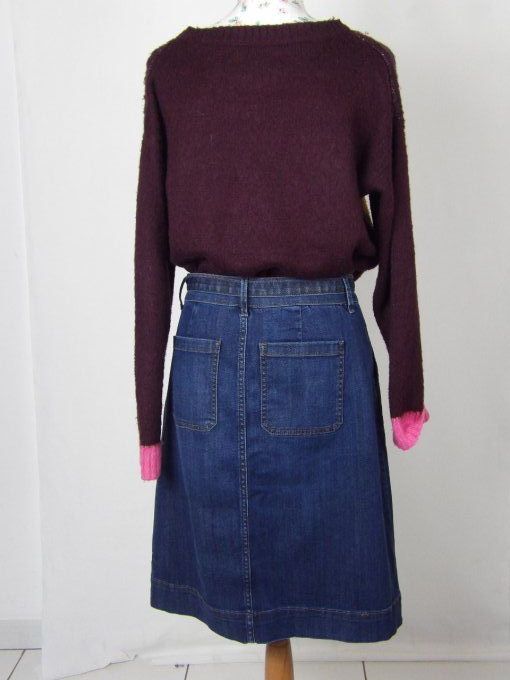 Jupe mi-longue en jean année 90's 