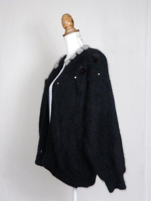 Cardigan angora des années 90's 