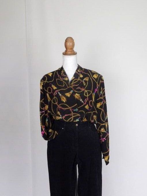 chemise en soie des annees 70's